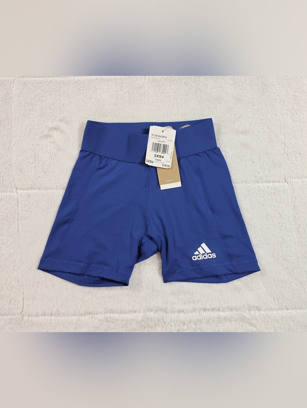 adidas Royal Blue Women's Athletic Compression Shorts